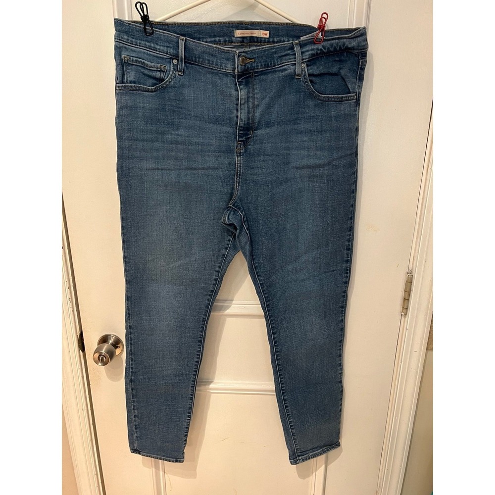 Levi's 721 High Rise Skinny Jeans Size 18W (2597)